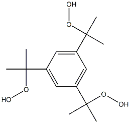 1,3,5-Tris(1-hydroperoxy-1-methylethyl)benzene Struktur