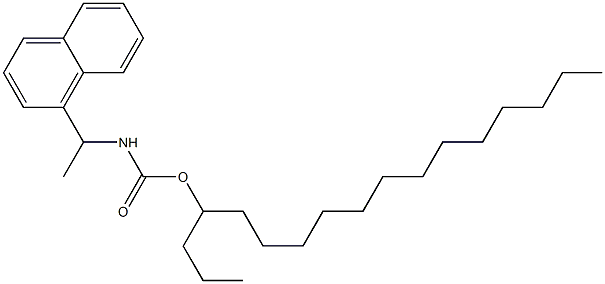 N-[1-(1-Naphtyl)ethyl]carbamic acid (1-propyltetradecyl) ester Struktur