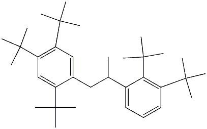 1-(2,4,5-Tri-tert-butylphenyl)-2-(2,3-di-tert-butylphenyl)propane Struktur