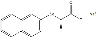 [S,(-)]-2-(2-Naphtylseleno)propionic acid sodium salt Struktur