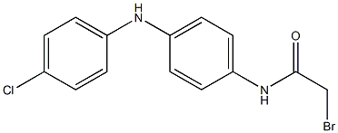 2-Bromo-4'-(4-chloroanilino)acetoanilide Struktur