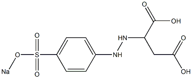 2-[2-[p-(Sodiosulfo)phenyl]hydrazino]succinic acid Struktur