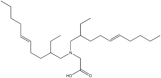 N,N-Bis(2-ethyl-5-decenyl)glycine Struktur