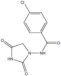 N-(2,4-Dioxoimidazolidin-1-yl)-4-chlorobenzamide Struktur