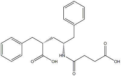 (2R,4R)-2,4-Dibenzyl-6-oxo-5-azanonanedioic acid Struktur