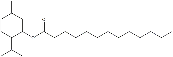 5-Methyl-2-(1-methylethyl)cyclohexanol tridecanoate Struktur