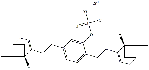 (2,5-Dinonylphenyloxy)dithiophosphonic acid S,S-zinc salt Struktur