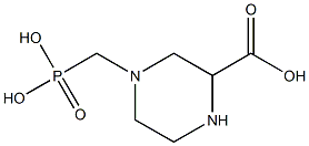 [3-Carboxy-1-piperazinyl]methylphosphonic acid Struktur