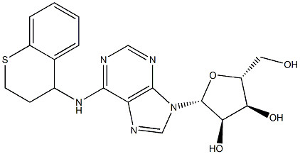 N-[(3,4-Dihydro-2H-1-benzothiopyran)-4-yl]adenosine Struktur