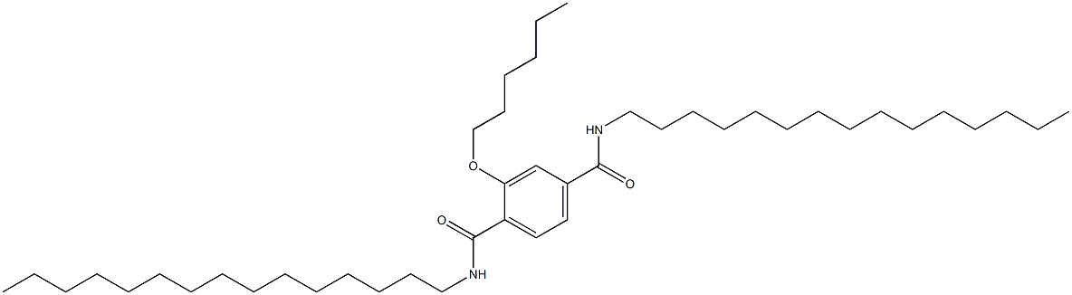 2-(Hexyloxy)-N,N'-dipentadecylterephthalamide Struktur