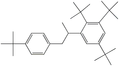 2-(2,3,5-Tri-tert-butylphenyl)-1-(4-tert-butylphenyl)propane Struktur