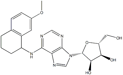 N-[[1,2,3,4-Tetrahydro-7-methoxynaphthalen]-1-yl]adenosine Struktur