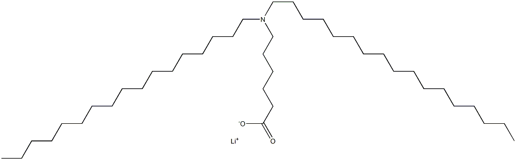 6-(Diheptadecylamino)hexanoic acid lithium salt Struktur