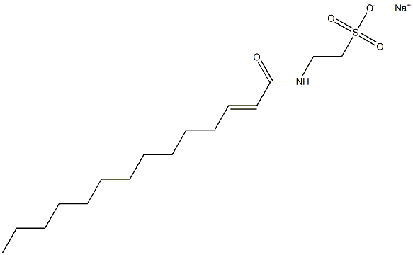 N-(2-Tetradecenoyl)taurine sodium salt Struktur