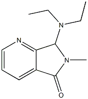 6,7-Dihydro-6-methyl-7-(diethylamino)-5H-pyrrolo[3,4-b]pyridin-5-one Struktur