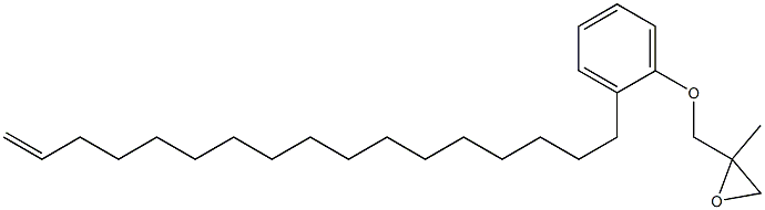 2-(16-Heptadecenyl)phenyl 2-methylglycidyl ether Struktur