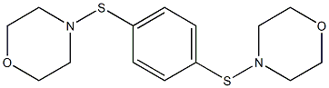 1,4-Bis(morpholinothio)benzene Struktur