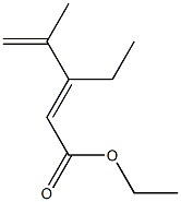 3-Ethyl-4-methyl-2,4-pentadienoic acid ethyl ester Struktur