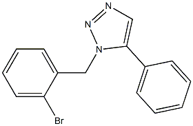 1-(2-Bromobenzyl)-5-phenyl-1H-1,2,3-triazole Struktur