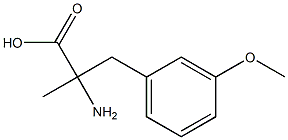 2-Amino-3-(3-methoxyphenyl)-2-methylpropanoic acid Struktur