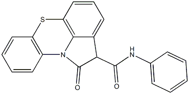 N-Phenyl-1,2-dihydro-1-oxopyrrolo[3,2,1-kl]phenothiazine-2-carboxamide Struktur