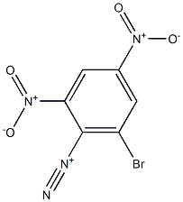 6-Bromo-2,4-dinitrobenzenediazonium Struktur