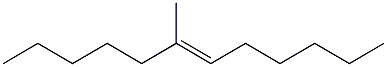 (6E)-6-Methyl-6-dodecene Struktur