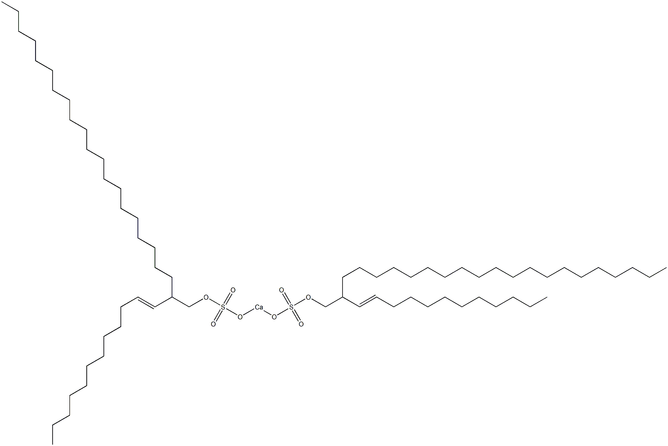 Bis[2-(1-dodecenyl)docosyloxysulfonyloxy]calcium Struktur