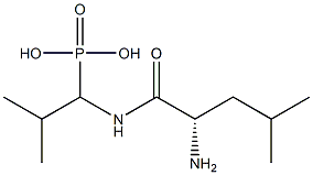 1-(L-Leucylamino)-2-methylpropylphosphonic acid Struktur