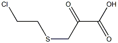 3-[(2-Chloroethyl)thio]pyruvic acid Struktur