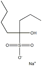 4-Hydroxyoctane-4-sulfonic acid sodium salt Struktur