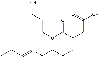 2-(5-Octenyl)succinic acid hydrogen 1-(3-hydroxypropyl) ester Struktur