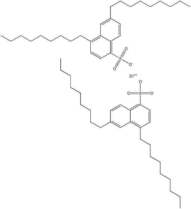 Bis(4,6-dinonyl-1-naphthalenesulfonic acid)zinc salt Struktur