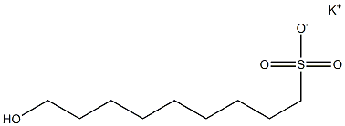 9-Hydroxynonane-1-sulfonic acid potassium salt Struktur