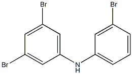 3,5-Dibromophenyl 3-bromophenylamine Struktur