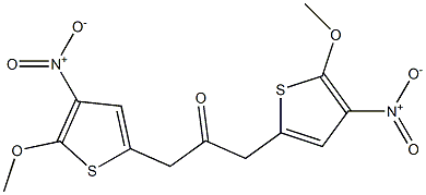 2-Methoxy-3-nitrothiophen-5-yl(methyl) ketone Struktur