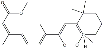 (13Z)-5,8-Epidioxy-5,8-dihydroretinoic acid methyl ester Struktur