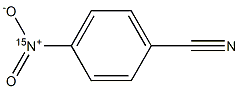 p-Nitro(15N)benzonitrile Struktur