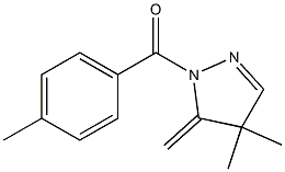 1-(4-Methylbenzoyl)-4,4-dimethyl-5-methylene-1H-pyrazole Structure