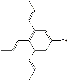 3,4,5-Tri(1-propenyl)phenol Struktur