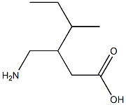 3-(1-Methylpropyl)-4-aminobutyric acid Struktur