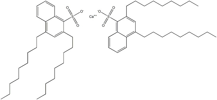 Bis(2,4-dinonyl-1-naphthalenesulfonic acid)calcium salt Struktur