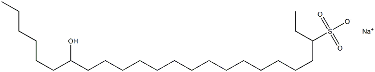 18-Hydroxytetracosane-3-sulfonic acid sodium salt Struktur