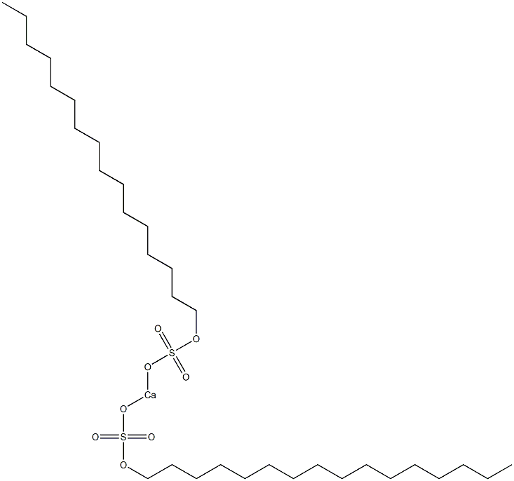 Bis(hexadecyloxysulfonyloxy)calcium Struktur