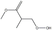 2-Methyl-3-methoxy-3-butenyl hydroperoxide Struktur