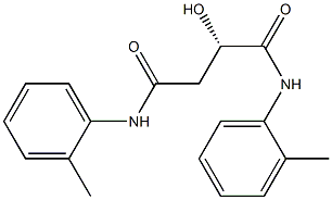 [S,(-)]-2-Hydroxy-N,N'-di(o-tolyl)succinamide Struktur