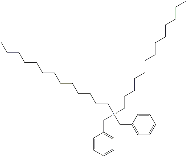 Ditridecyldibenzylaminium Struktur