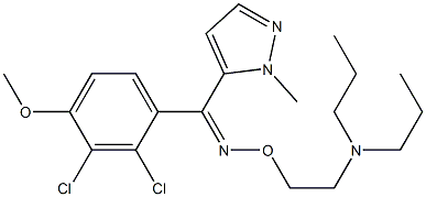 (Z)-(2,3-Dichloro-4-methoxyphenyl)(2-methyl-2H-pyrazol-3-yl) ketone O-(2-dipropylaminoethyl)oxime Struktur