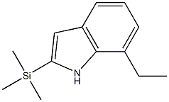 2-Trimethylsilyl-7-ethyl-1H-indole Struktur