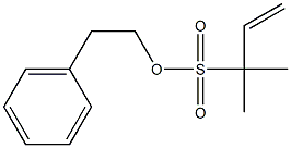 1,1-Dimethyl-2-propene-1-sulfonic acid (2-phenylethyl) ester Struktur